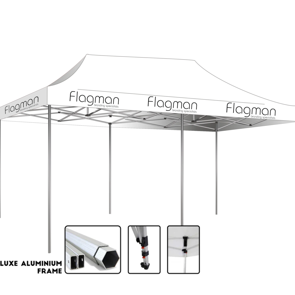 Flagman branded gazebo 6m